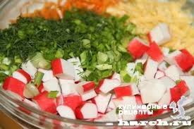 салат с курицей красной фасолью и морковкой по корейски Salat Iz Krabovyh Palochek S Korejskoj Morkovyu Valeriya Recept Eda Salaty Idei Dlya Blyud