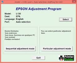 As soon as you have epson l130 printer driver are software programs, and their main job is to convert the data you command to print from to the form that is specific to the. Epson L130 Resetter Adjustment Program Free Download Printer Guider