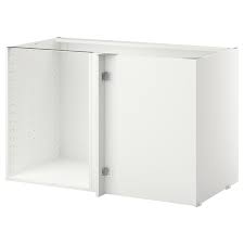 metod white, corner base cabinet frame