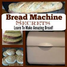 Put the ingredients i the bread machine bread pan in the order indicated and select the bread dough setting. Secrets To Using The Bread Machine Whats Cooking America