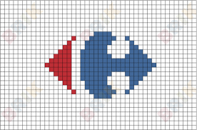 Carrefour Pixel Art Pixel Art Lego Art Pixel Art Design