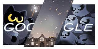 Maybe you want to destroy some cartoon ghosts as a jovial cat wizard. Google Doodle Halloween 2016