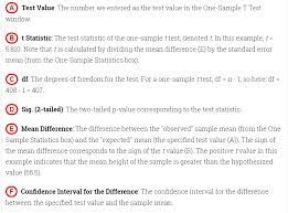 One Sample T Test Data Analyze