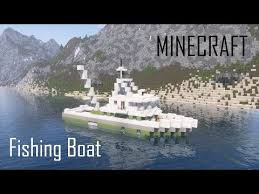 Now, you want to build the sail on the smaller mast. Minecraft Fishing Boat Full Interior Download Youtube Minecraft Fishing Minecraft Modern Fishing Boats