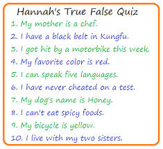 Rd.com knowledge facts we cannot tell a lie: True False Quiz Games For The Classroom