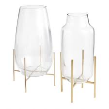 Large amber flat teardrop vase, sculpted glass, banded series by caleb siemon. Large Glass Teardrop Vase