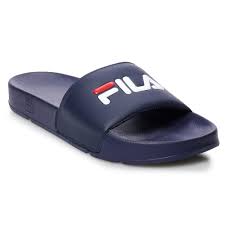 fila drifter mens slide sandals size 10 med blue mens