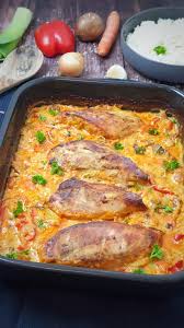 Putenbrust In Frischkase Sosse Aus Dem Ofen Lydiasfoodblog Rezept In 2020 Hahnchenfilet Rezepte Hanchen Gerichte Zigeunerschnitzel Rezept