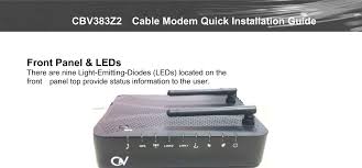 It is used by many cable television operators to provide internet access (see cable internet). Cbv383z2 Cable Modem User Manual Castlenet Technology