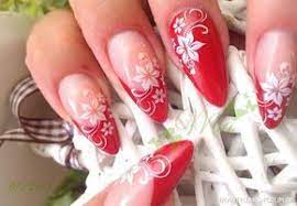mandel nagel french rot fullcover nagel design rot mandelnagel herz nagel