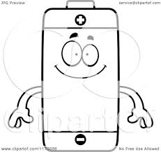 Simply do online coloring for car parts main battery coloring pages directly from your gadget, support for ipad, android tab or using our web feature. Cartoon Clipart Of A Happy Battery Mascot Vector Outlined Coloring Page By Cory Thoman 1173698