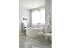 When using a mosaic tile as an accent, you can create any kind of pattern you like, such as this ticking stripe effect that combines varying widths of long bands with a smaller square band in the centre. The Very Best Bathrooms By Sarah Richardson