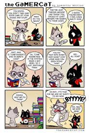 The Gamercat Gamer Cat Funny Webcomics Cat Comics