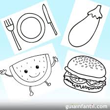 Dibujos De Comida Para Colorear