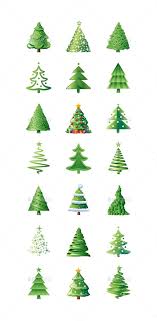 Maybe you would like to learn more about one of these? High Quality Set Of Various Christmas Tree Icons Fully Layered And Fully Editable Including Version On Black Whi Christmas Design Tree Icon Buy Christmas Tree
