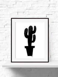 Black And White Cactus Printable Cactus Print Cactus Plant Garden Art Print Cactus Printable Instant Download Home Decor Printable Cactus Art Black And White Wall Art Cactus Art Print Wall Art Instant Download Cactus Art