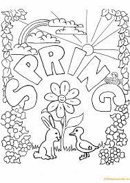 The original illustration of the spring time coloring pages will appear thanks to your imagination. Spring Season Coloring Pages Nature Seasons Coloring Pages Coloring Pages For Kids And Adults
