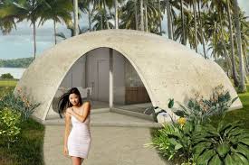 Dome Homes Made From Inflatable Concrete Cost Just 3 500 Dome House Dome Home Concrete Cost