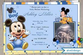 Disney Baby Mickey Pluto Baby Shower Invitations Mickey Mouse Baby Shower Disney Baby Shower Mickey Baby Showers