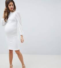 Also set sale alerts and shop exclusive offers only on shopstyle. Queen Bee Open Back Bodycon Dress With Split Sleeve Detail Asos Maternity Dresses White Maternity Dresses White Bodycon Dress