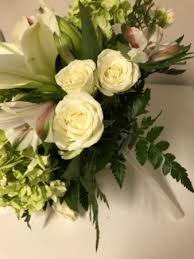 Calla lilies bloom in white, dark. Classic White Lily Rose Bridal Bouquet In Provo Ut Weddings Interiors Floral By Je Designs