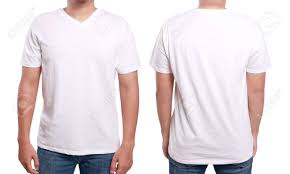 Download White T Shirt Mock Up Front And Back View Isolated Male Model Stock Photo Picture And Royalty Free Image Image 79516097