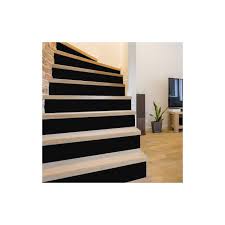 Une façon simple et originale de donner du style à ses contremarches d'escaliers avec les stickers mots et textes personnalisés, les stickers à motifs. Contremarche Uni Mat Noir