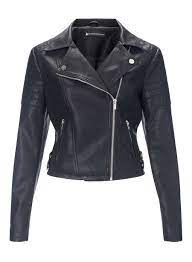 Black Elsy Faux Leather Biker Faux Leather Biker Jacket Vegan Biker Jacket Fake Leather Jacket