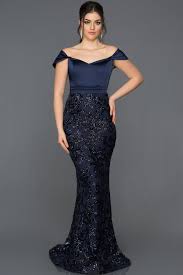 Lacivert Ozel Tasarim Balik Abiye S4597 Resmi Elbise Moda Stilleri The Dress