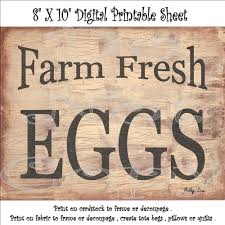 Primitive Sign Printable Decoupage Sheet Farm Fresh Eggs Farmhouse Decor Sooo Easy Anyone An Ma Primitive Signs Farm Fresh Milk Farm Fresh Eggs