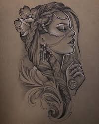 Manga Girl Tattoo Manga Manga Girl Tattoo Manga Manga Girl Tattoo Elegir El Disento Girl Face Tattoo Tattoo Art Drawings Sketch Tattoo Design