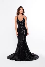 Black And Silver Prom Dresses A N Luxe Mariana Sequin Gown Black Black Sequin Prom Dress Sequin Evening Gowns Gowns