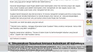 Kelebihan bulan rejab atas segala bulan. 20 Hadis Palsu Popular Riwayat Facebook Youtube