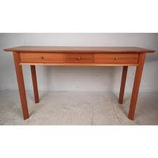 Mid Century Modern Teak Console Table With Drawers Chairish Console Table Table Rectangular Table