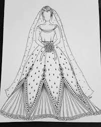 Paper Doll Bride Zentangle Lovezen Binazen Paperdoll Bride Fashion Illustration Sketches Dresses Illustration Fashion Design Fashion Design Sketchbook