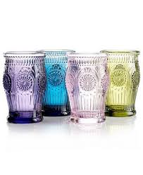 Could Use These As Vases Or Drinking Glasses Love Colored Glass Vintage Glassware Colored Drinking Glasses Stemware