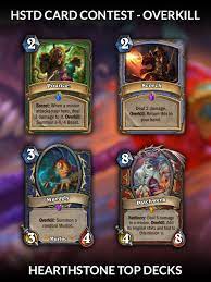 2 429 просмотров 2,4 тыс. Hearthstone Top Decks Discord Card Creation Contest Overkill Hearthstone Top Decks