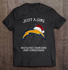 The los angeles chargers franchise was established in 1960. Just A Girl Who Loves Chargers And Christmas T Shirts Teeherivar