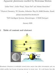 Brownian motion, or pedesis (from ancient greek: Apparent Phototaxis Enabled By Brownian Motion Nanoscience Chemrxiv Cambridge Open Engage