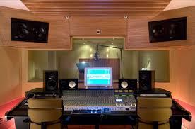Sala de control de un estudio de grabación