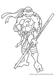 Donatello Tartaruga Ninja Disegno Da Colorare