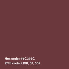 Dark Chestnut Color Hex Code Is 6c393c