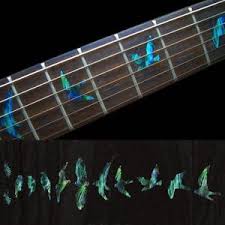 Bird Song Florence And The Machine Ukulele Chords Birds Abalone Green Fretboard Markers Inlay Sticker Guitar