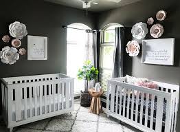 My Girl S Nursery I Created This Look By Using Mauve Grey White And A Pop Of Greenery I Love How It Turned Out Grey Baby Room Baby Room Home Decor