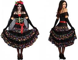 Lovely calavera day of dead womens costume. Happy Holidays Lady Of The Dead Costume For Women For Halloween Webnuggetz Com Webnuggetz Com