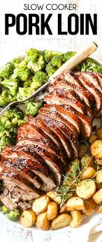 Juiciest Ever Crock Pot Pork Loin How To Make Ahead Freeze Crockpot Pork Loin Pork Loin Crock Pot Recipes Slow Cooker Pork Loin