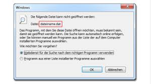 In diesem fall, wenn sie versuchen, öffnen sie ein.dat datei können sie windows mitteilen, welche anwendung der richtige ist für diese datei ist. Dat Diese Programme Konnen Dat Dateien Abspielen Bearbeiten Und Brennen Netzwelt