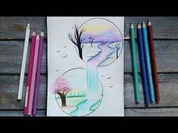 رسم سهل تعليم رسم منظر طبيعى سهل خطوه بخطوه بالرصاص للمبتدئين بطريقة سهلة تعليم الرسم youtube bff drawings art drawings simple diy art painting