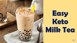 Easy Keto Milk Tea Youtube Keto Milk Milk Tea Recipes Milk Tea