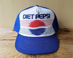 Vintage 80s Diet Pepsi Soda Trucker Hat Snapback Full Foam Rare Cap Made In Usa Baseballcap Hats Vintage Hats Promotional Products Marketing